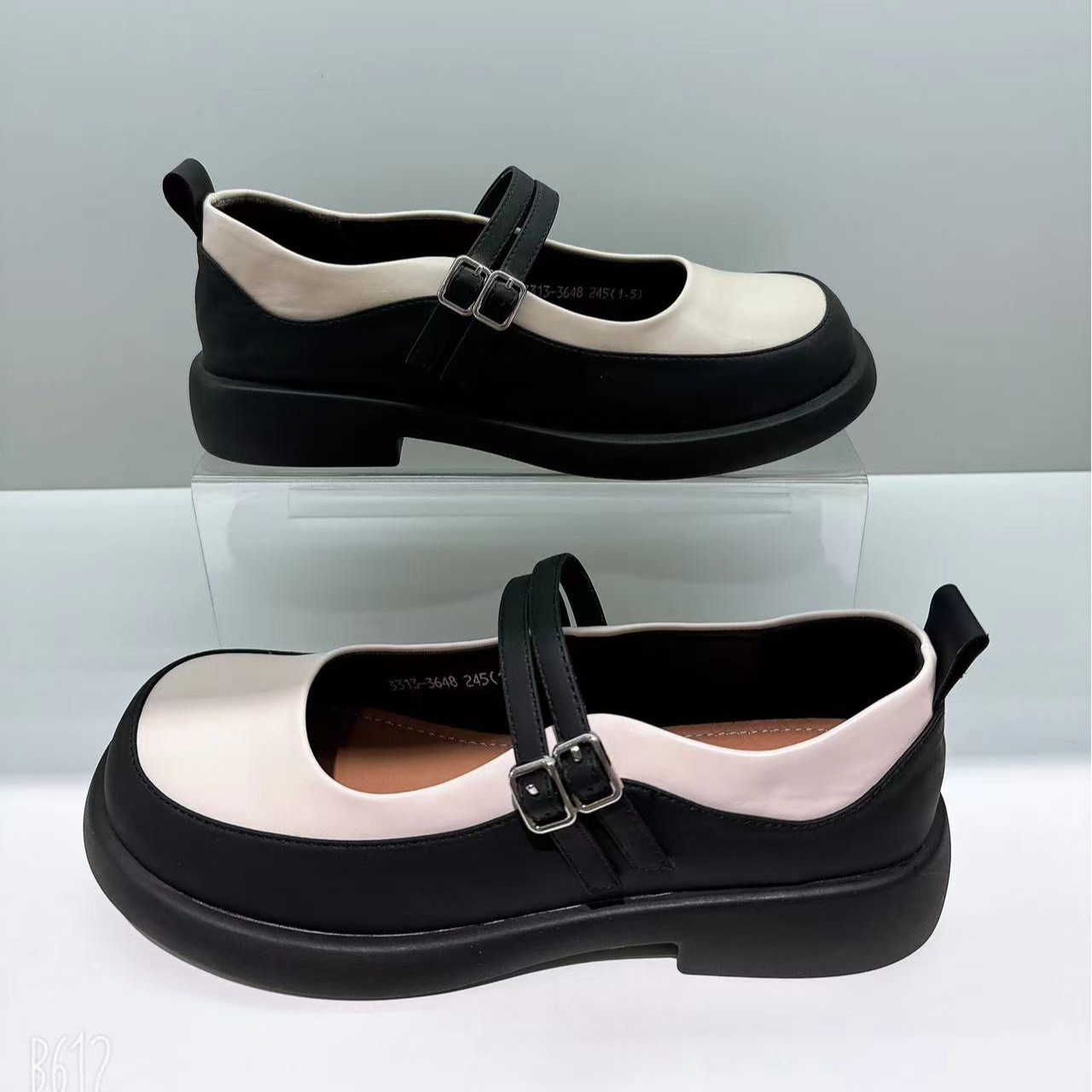 轩美诗休闲百搭圆头秋季单鞋夏季春季厚底