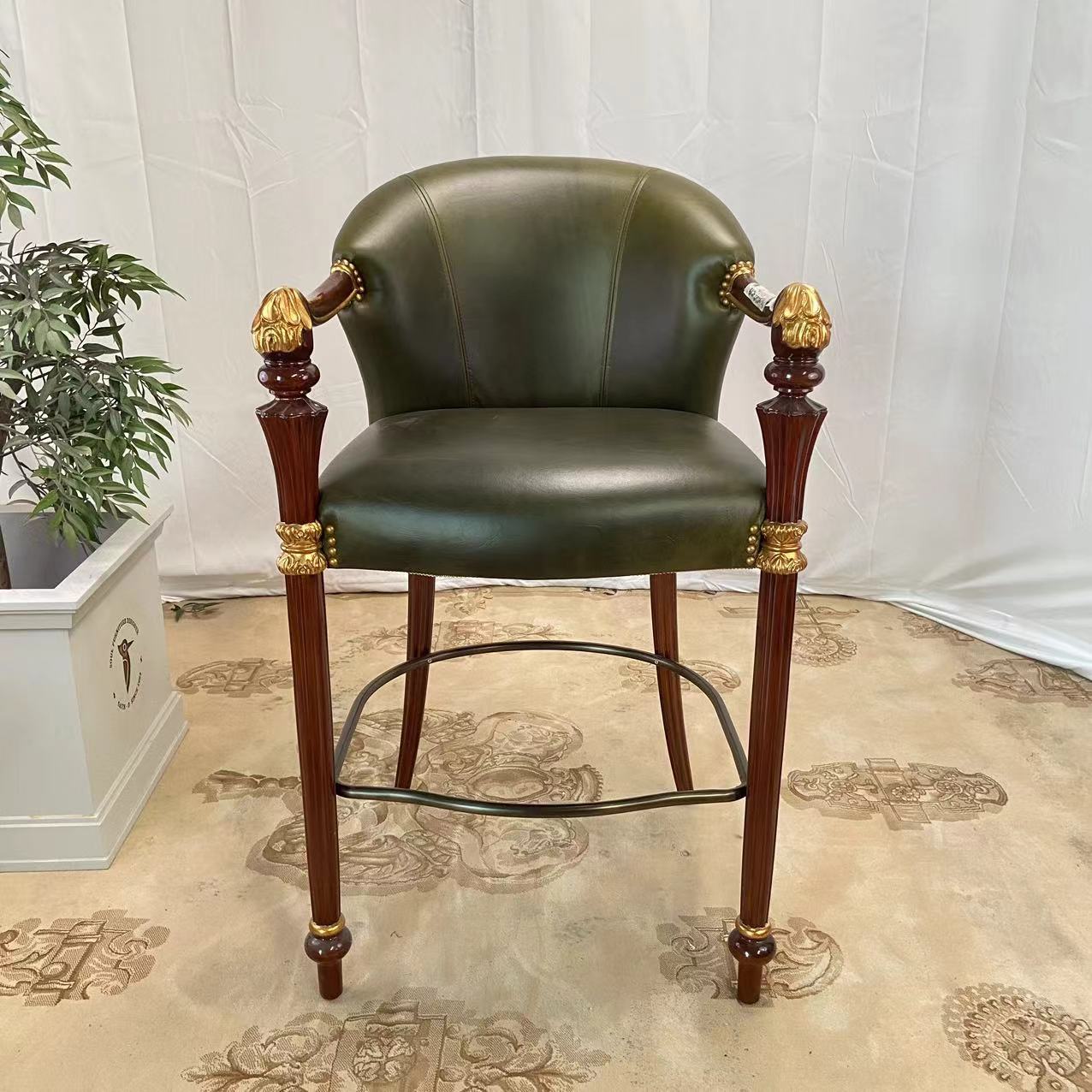 英式家具  宾塞     吧椅    YZ-WB609     62*66*70（104）