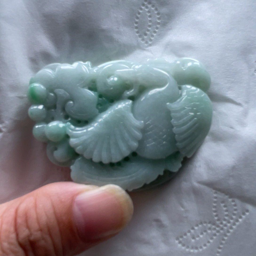 翡翠颈饰未镶嵌翡玉缘珠宝首饰吊坠