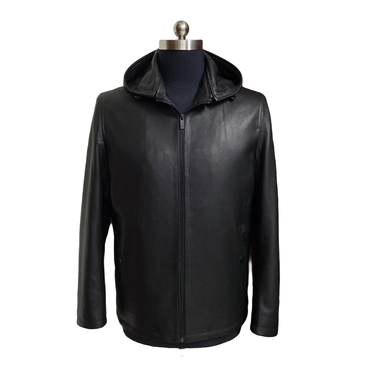 男士山羊皮帽版皮毛一体【活里活面帽可拆卸后背整张】男士加绒皮衣