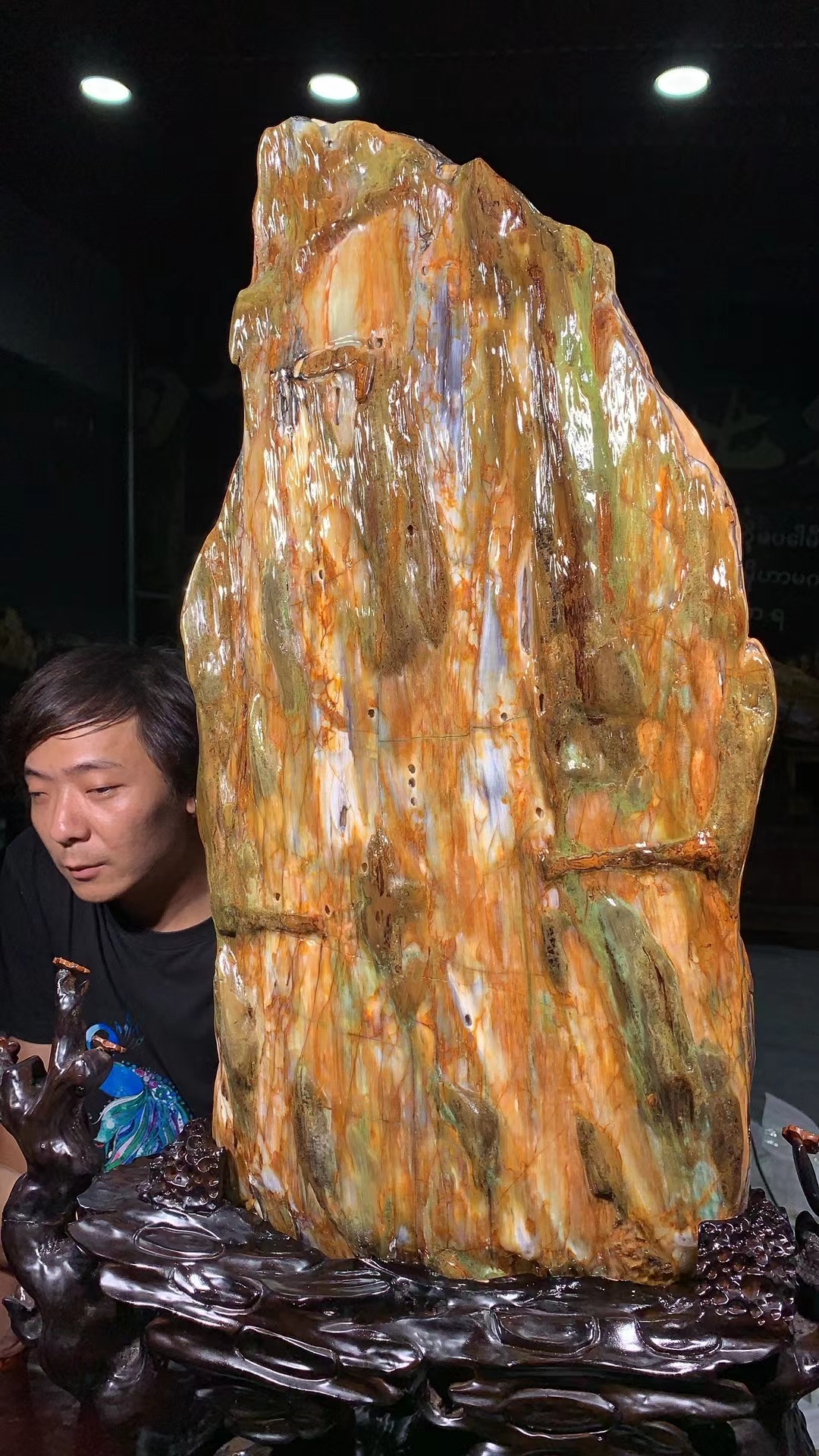 精美树化玉摆件2024919