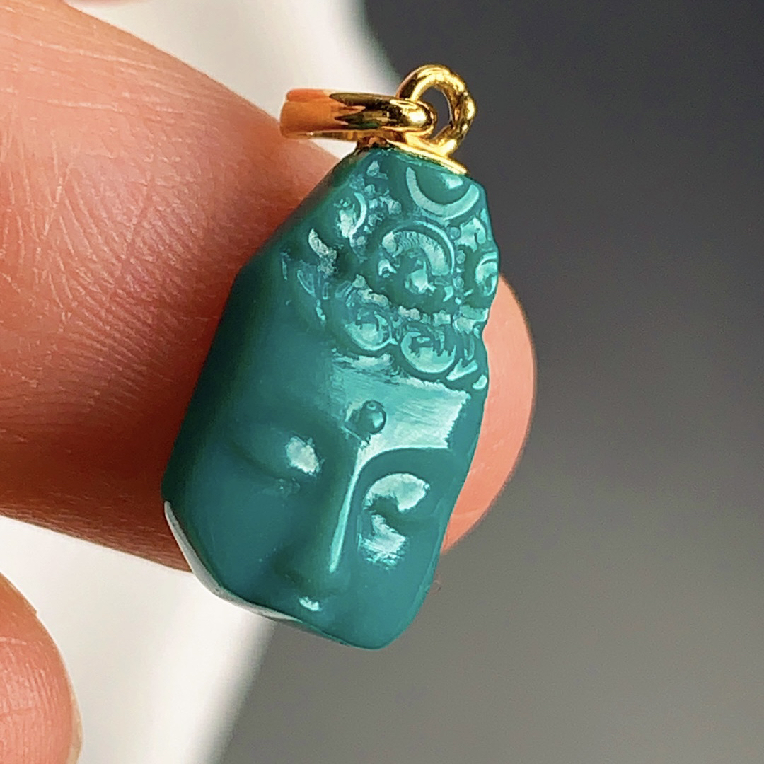 原矿精品高瓷玉化残佛挂件15.7x8x3m