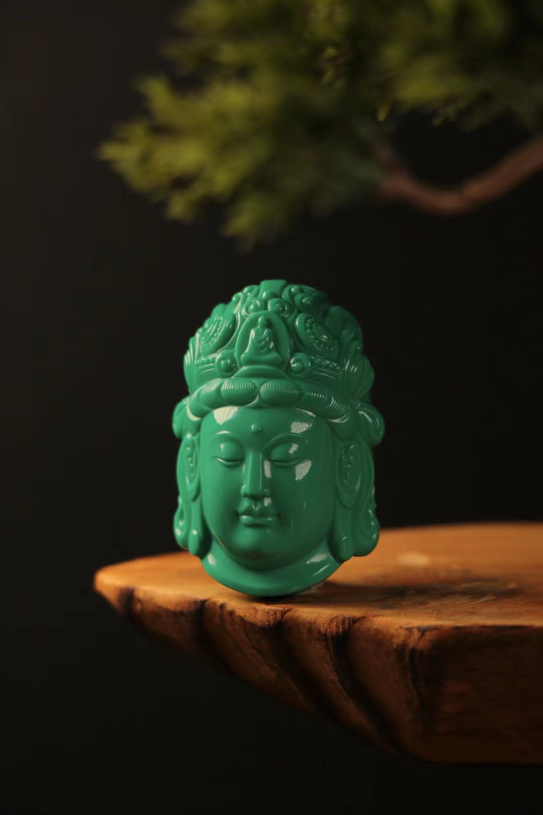 观音头 丫角山玉化料 30.9g