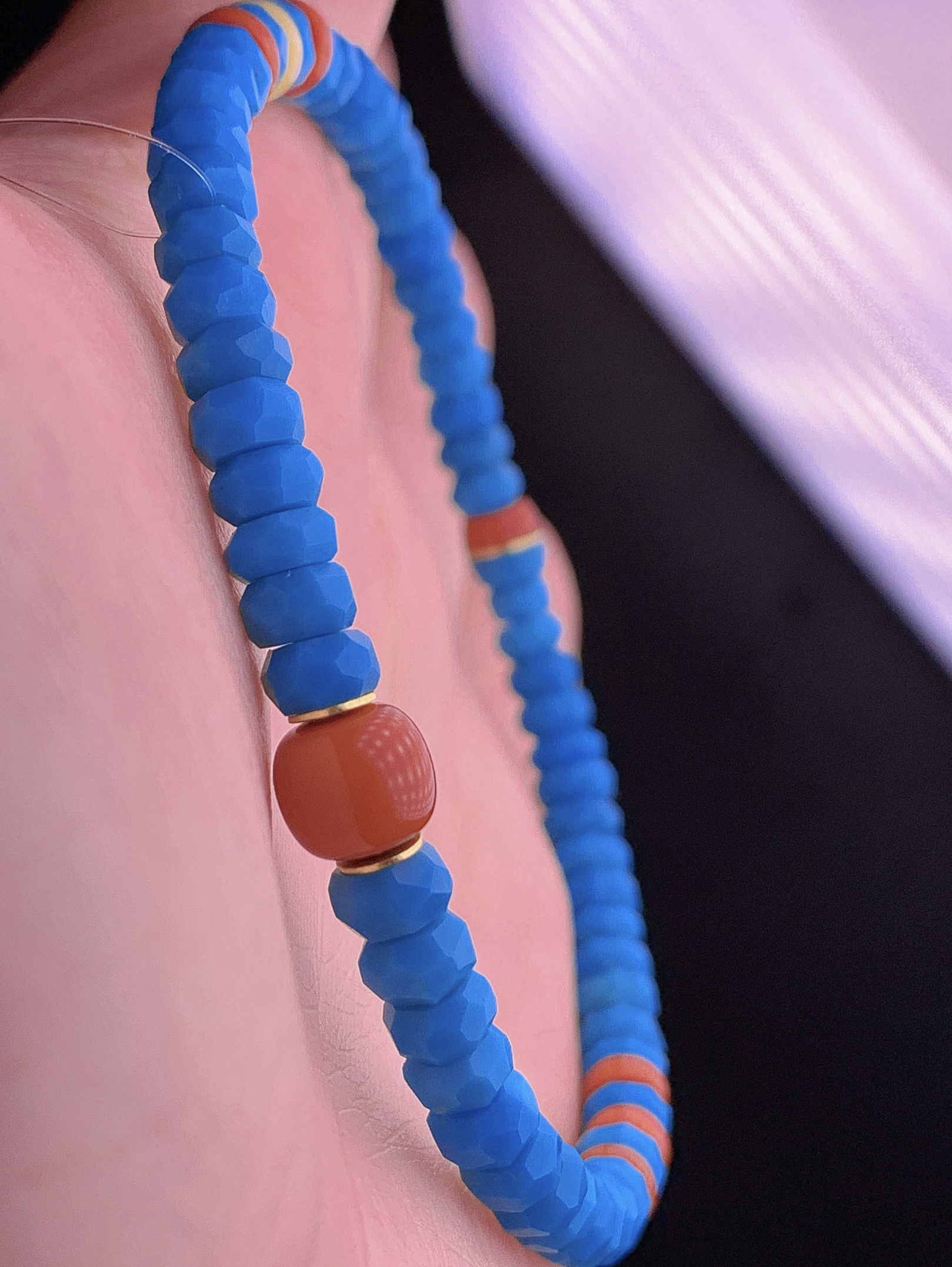 原矿精品绿松石无相手串5mm重8g