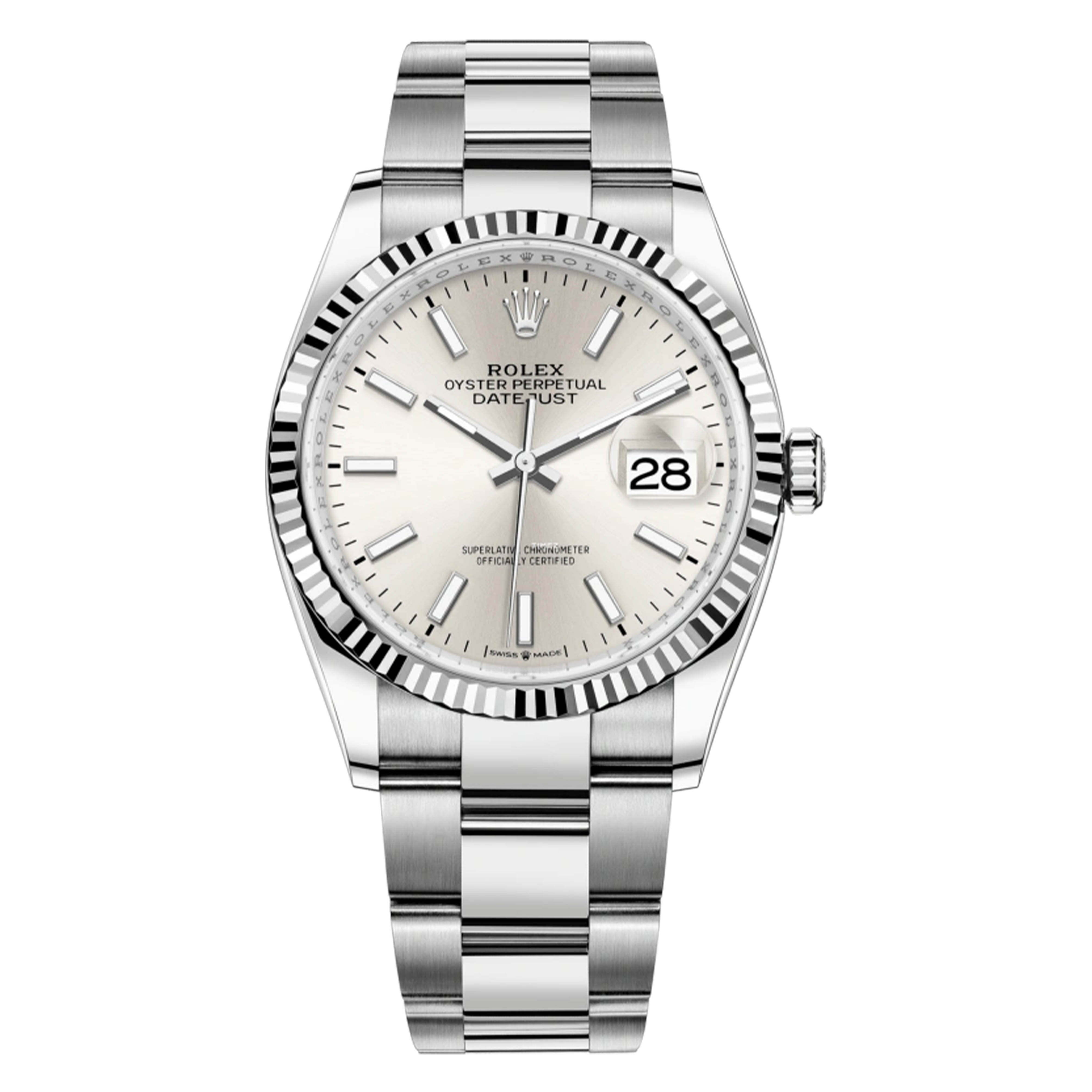 99新 Rolex/劳力士 /126234板带银条日志/24年/36mm