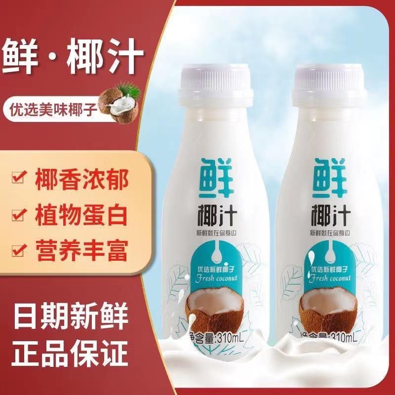 超值装12瓶 牧醇味优椰汁 鲜榨椰子汁植物蛋白风味饮料310ml*12瓶