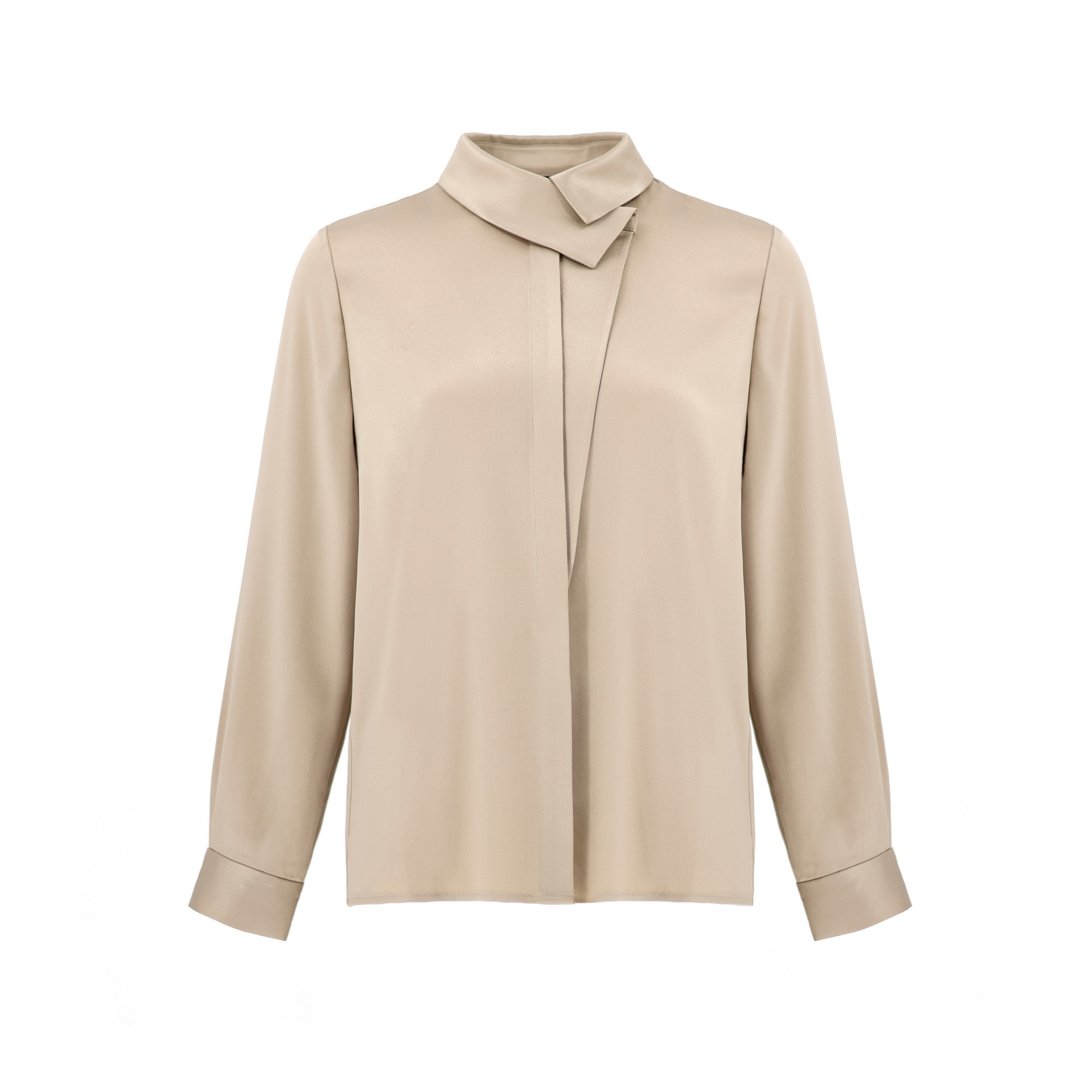 【王小骞联名款-衬衫】搭襟气质领型衬衣衬衫雅致法式