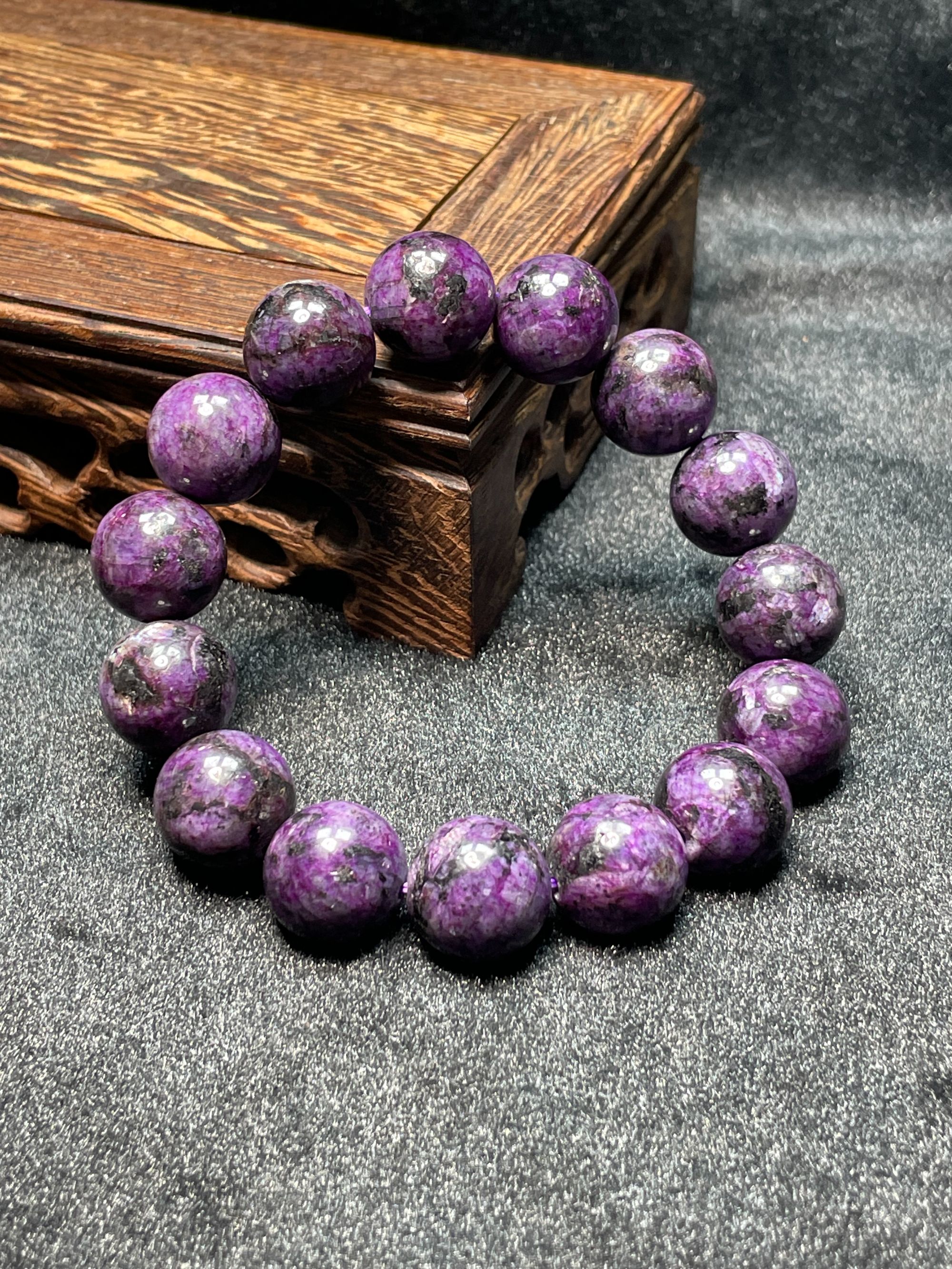 丝绒星光紫舒14M手串时尚百搭女款-015S3807-5