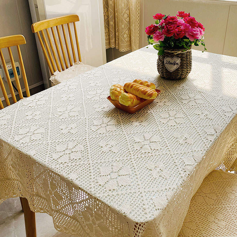 12259g【180*180cm】正方形棉线桌布茶几布防尘台布