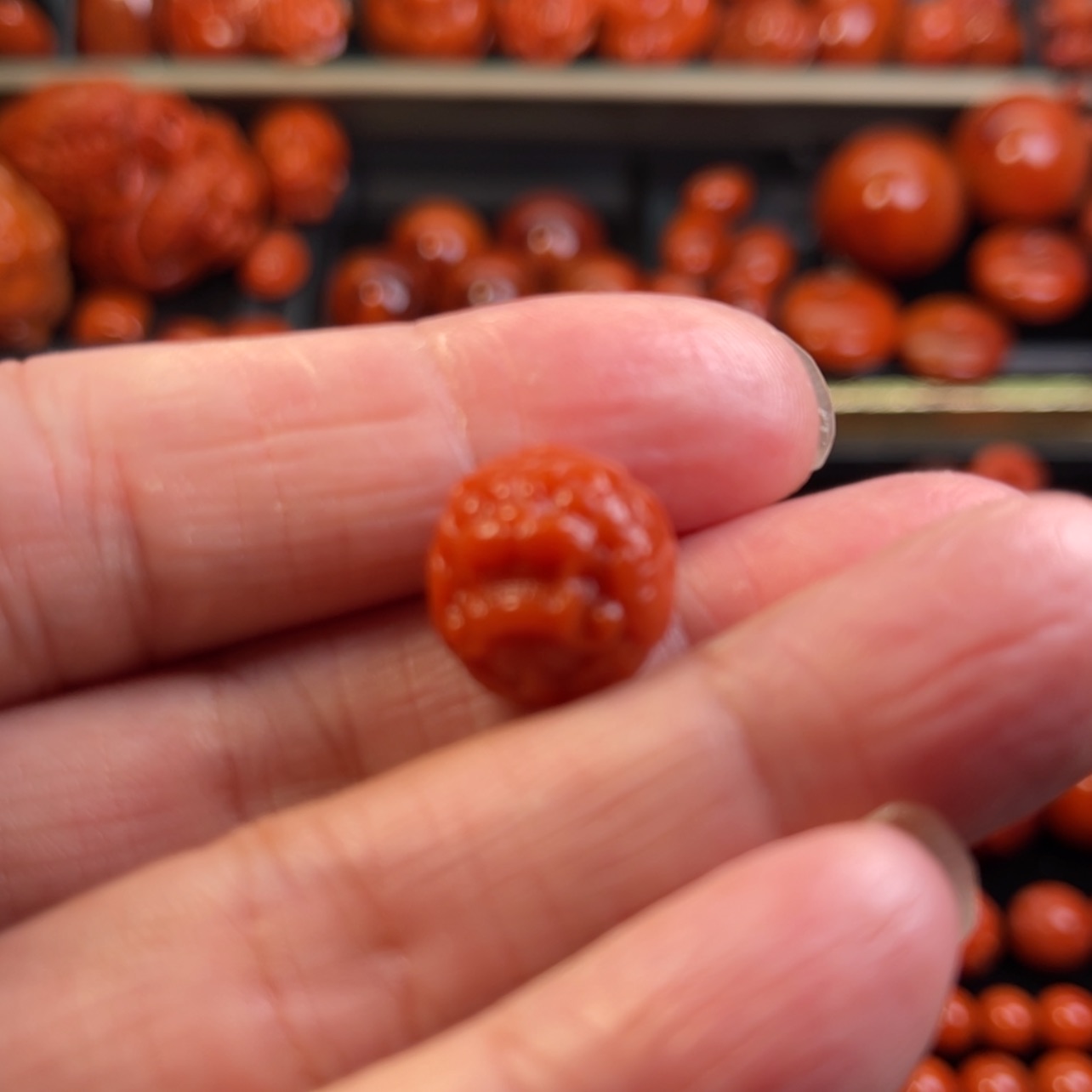 【闪购商品】南红玛瑙皮丘珠未镶嵌核**友