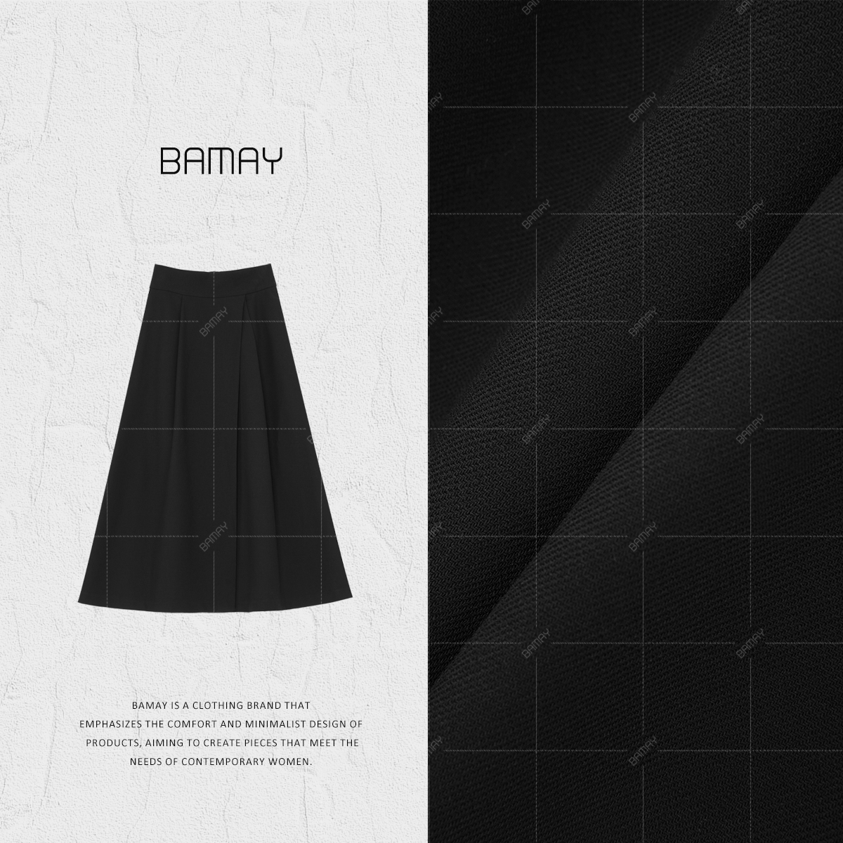 【李美丽专属】【赫本裙】新品休闲百搭高腰显瘦A字半身裙BM243BQ123D