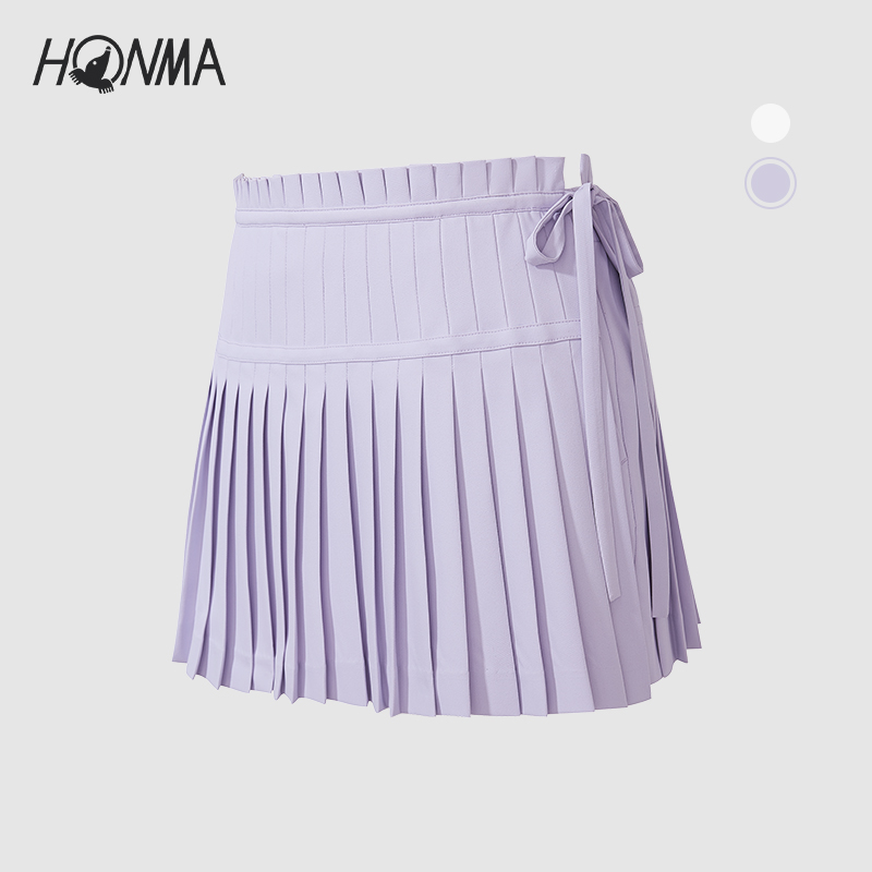 【专业高尔夫】HONMA百褶裙裤百搭可调节女士短裙防走光HWKQ902R642
