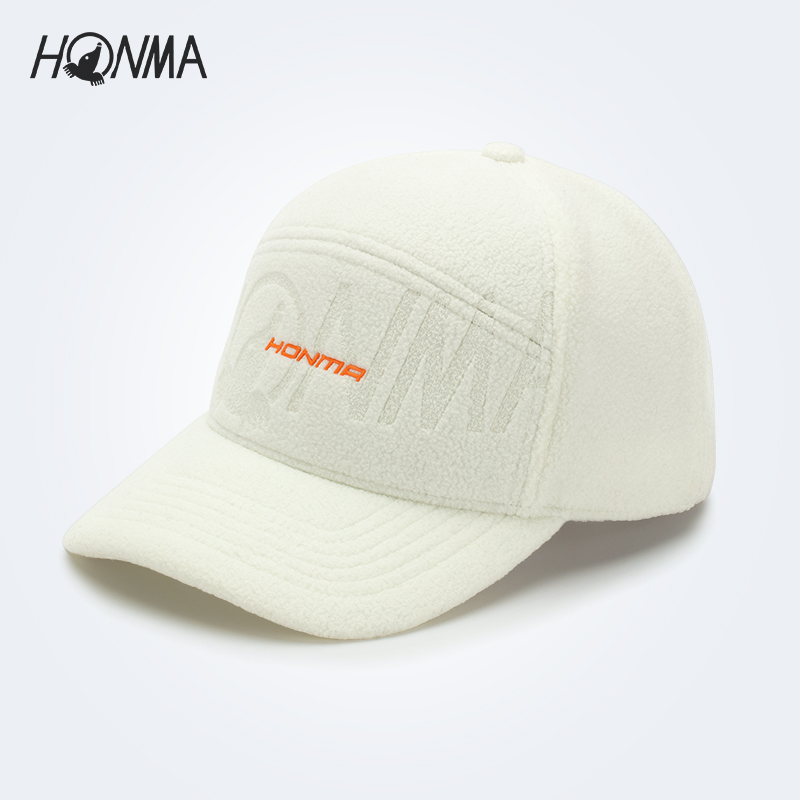 HONMA 高尔夫男士帽子摇粒绒运动球帽可调节鸭舌帽HUJD018R009