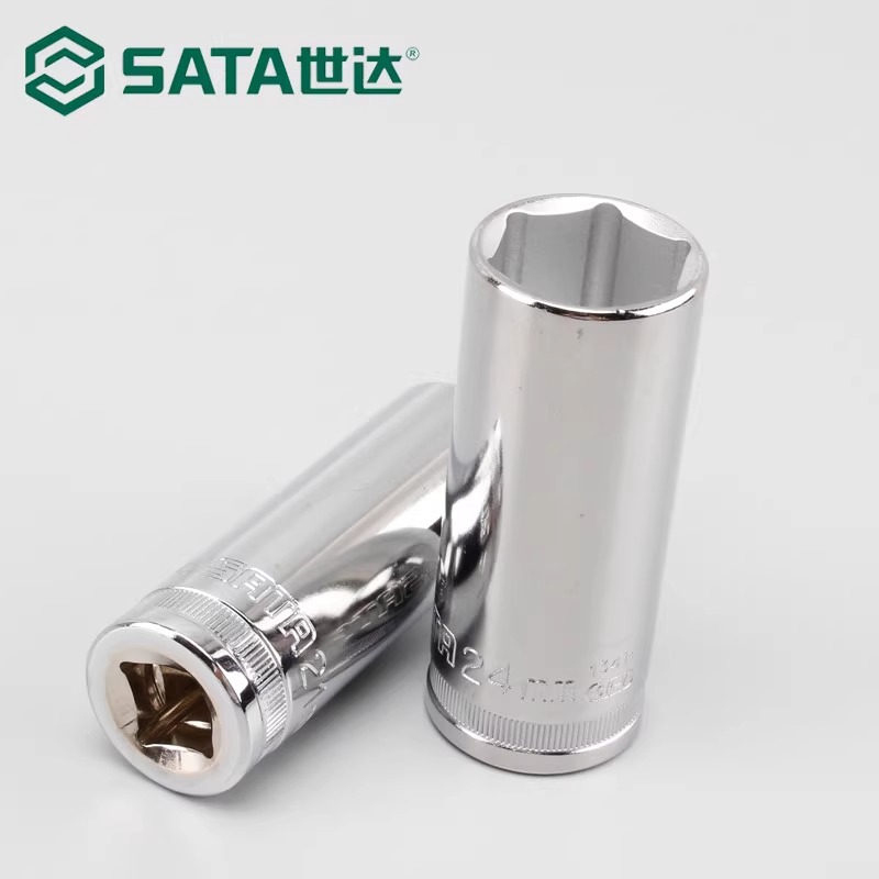 SATA/世达汽修手动工具加长套筒大飞六角套筒头棘轮扳手套管工具