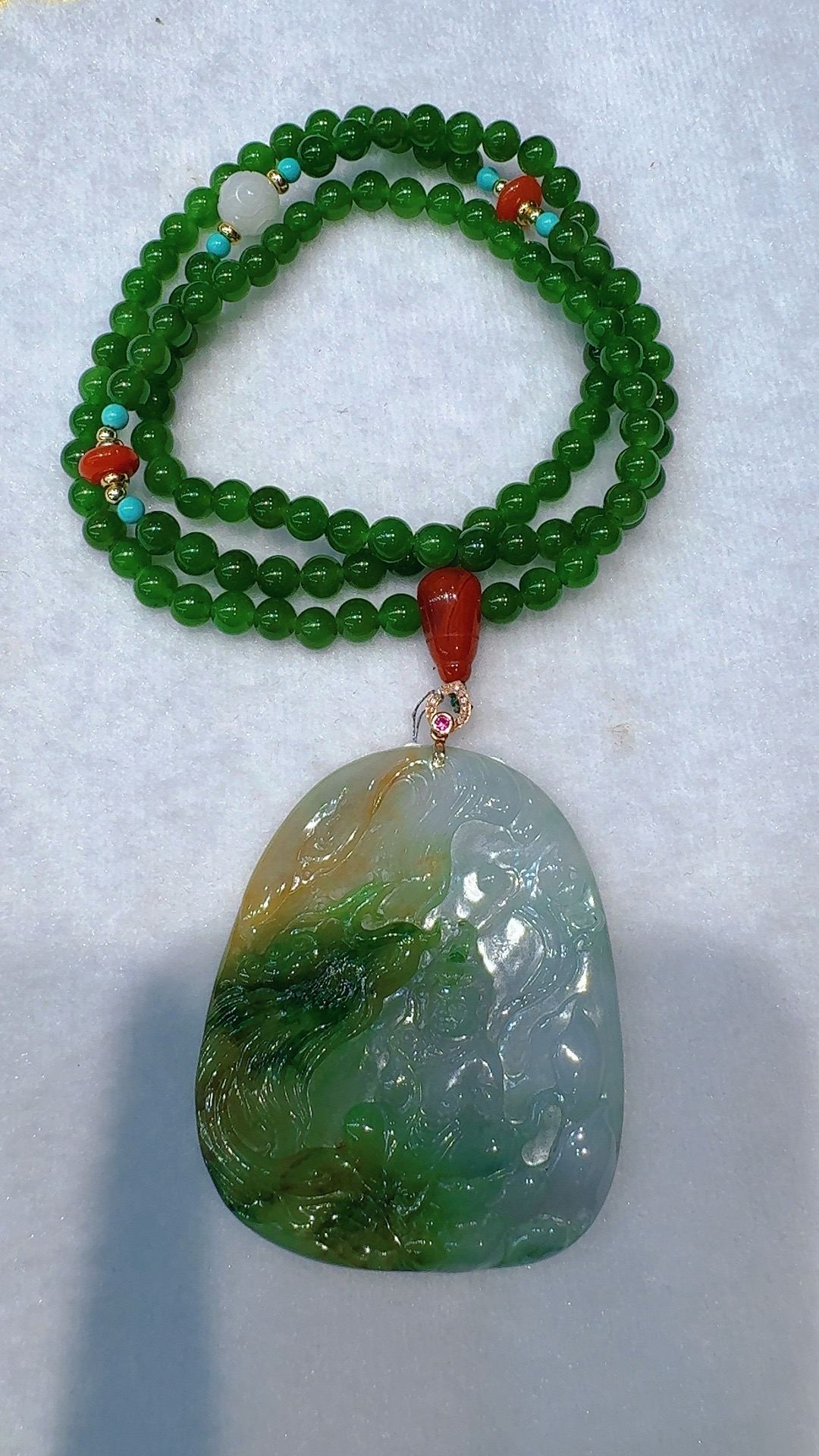 缅甸翡翠a货吊坠