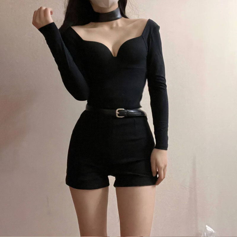 黑色性感高腰设计感西装短裤女打底2023韩版小个子显瘦高级感热裤