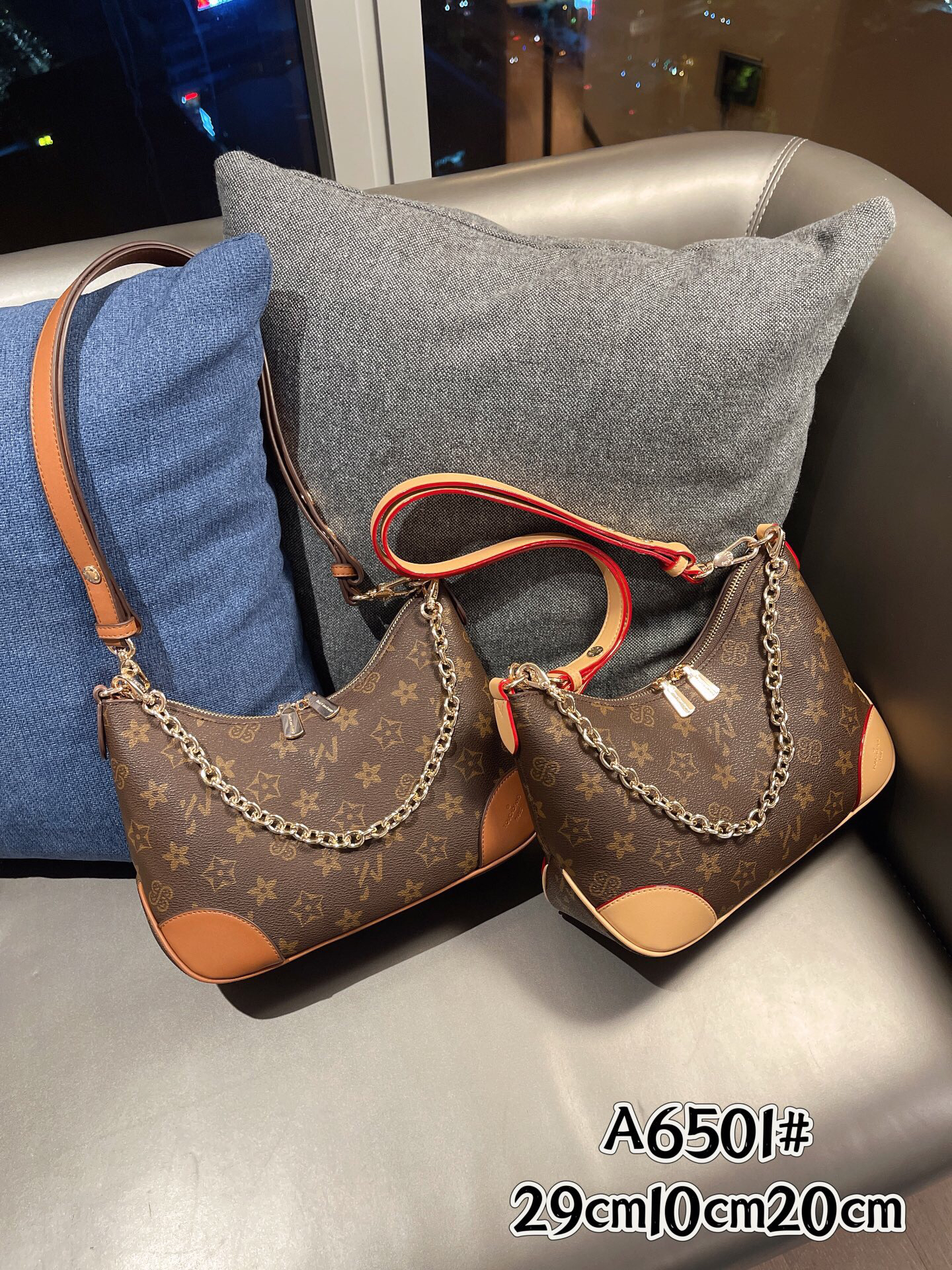 轻奢女包（牛角包）时尚百搭单肩斜跨包休闲休闲女士小众小包包经典