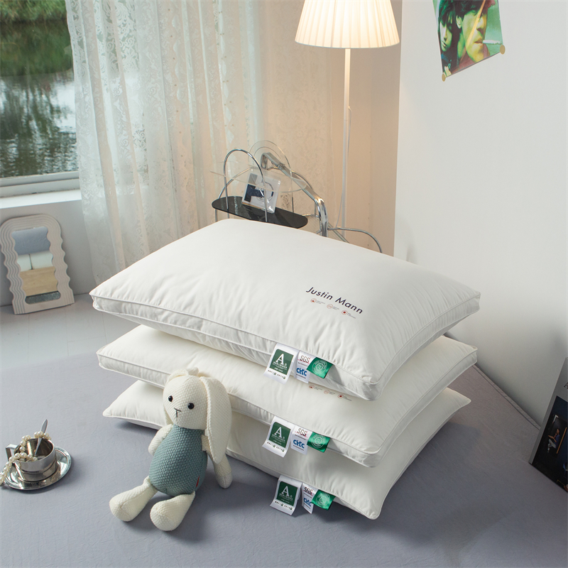 【枕芯】A类柔软全棉立体护颈椎枕头酒店家用助睡眠单人枕芯舒适枕