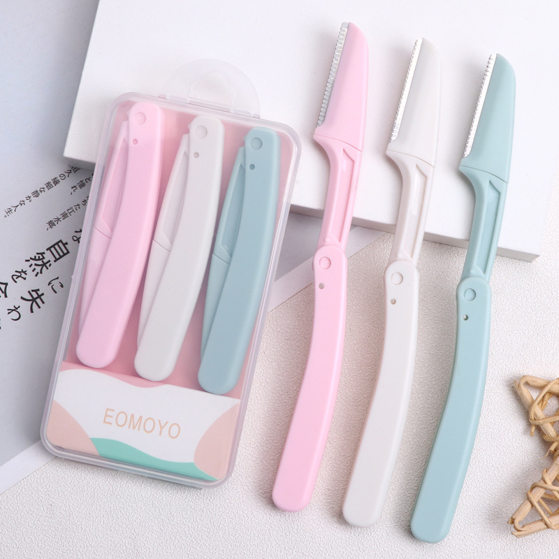 【3支盒装】修眉刀折叠刮眉刀初学者女折叠式