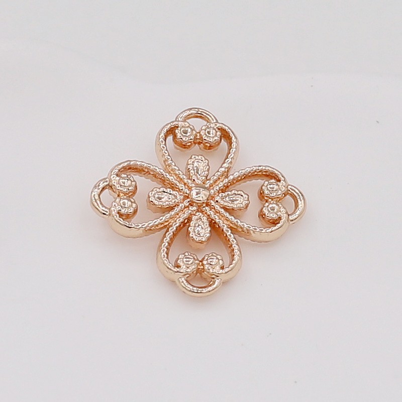 一包10个装片蕾丝四瓣花连接挂件流苏挂坠汉服材料