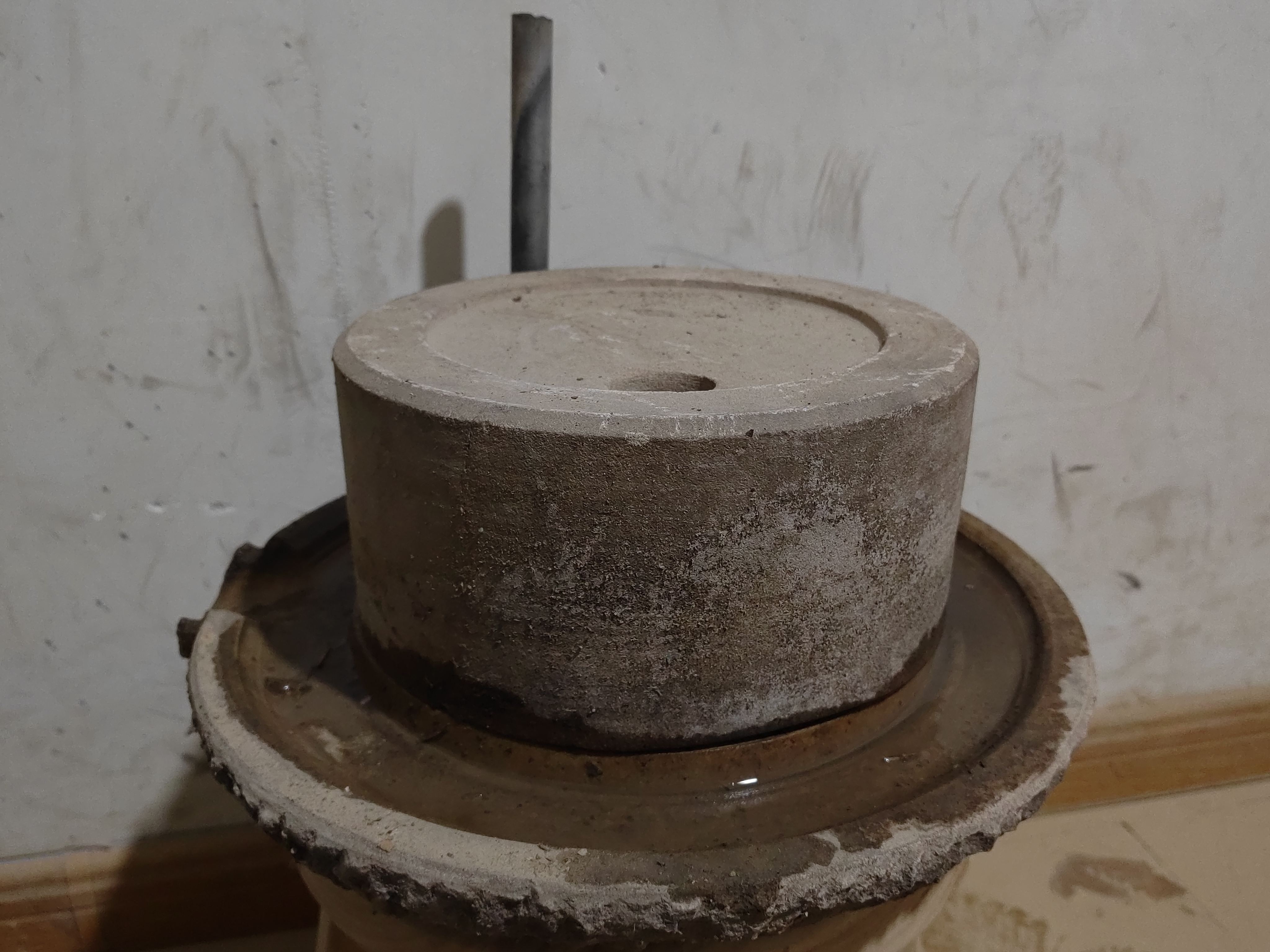 民俗老物件青石石墨