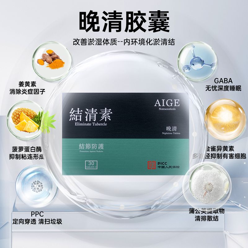 AIGE结清素第八代晚清胶囊JZX