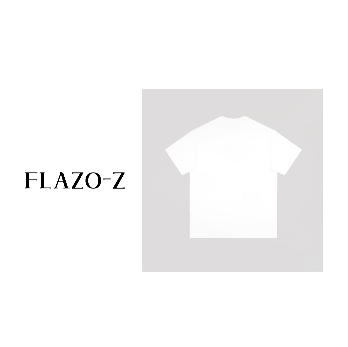 FLAZO-Z法拉（字母体恤）打底纯棉设计师百搭时尚休闲圆领
