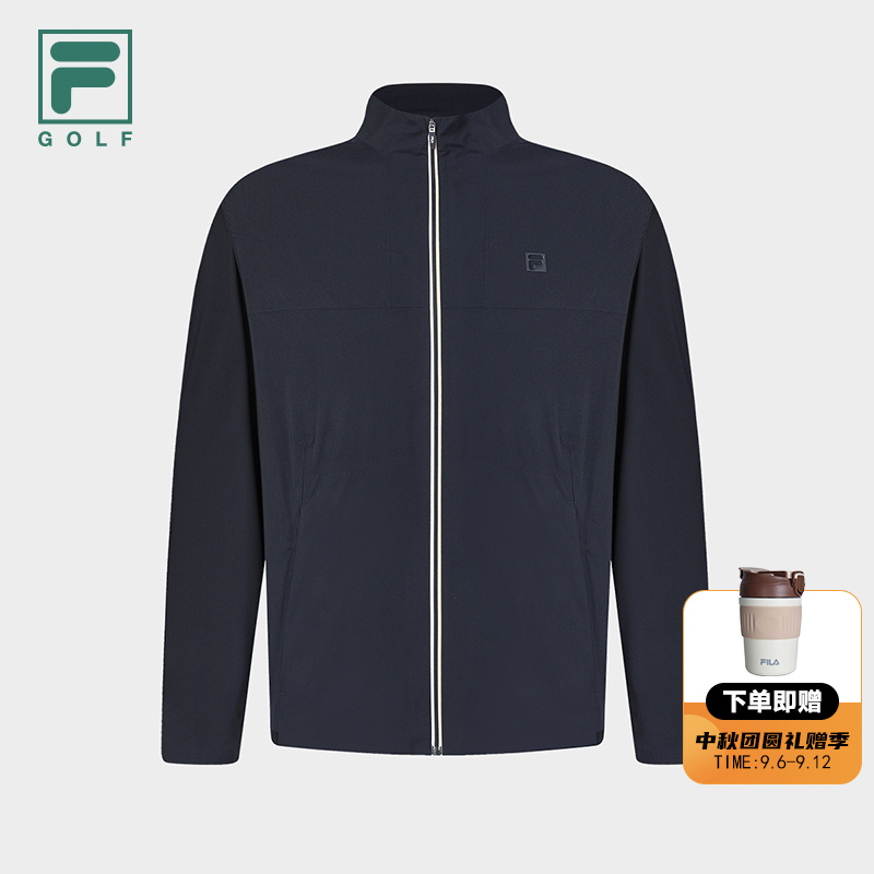 男士商务运动外套初秋立领挺阔亲肤简约上衣A11M445705F