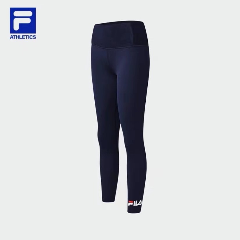 FILA 斐乐女士2023新款透气健身运动打底修身裤A11W321604F