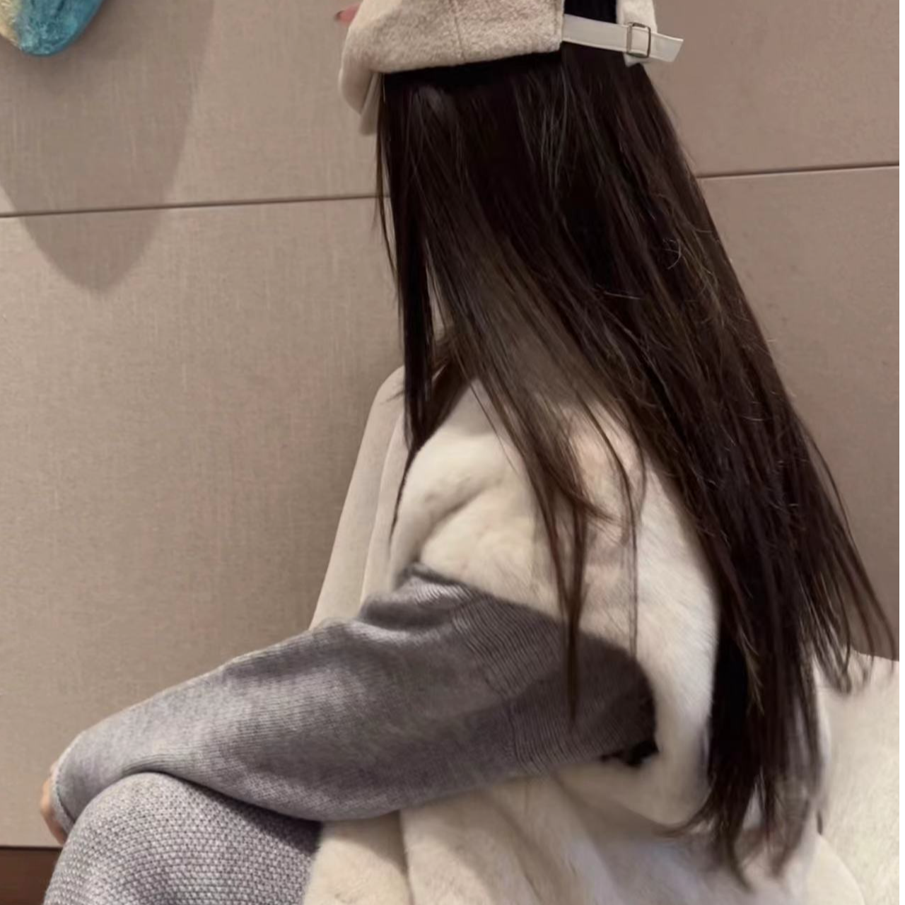 PINSHANGXIBAO/品尚喜宝水貂韩版休闲女士轻奢设计师外套 B1