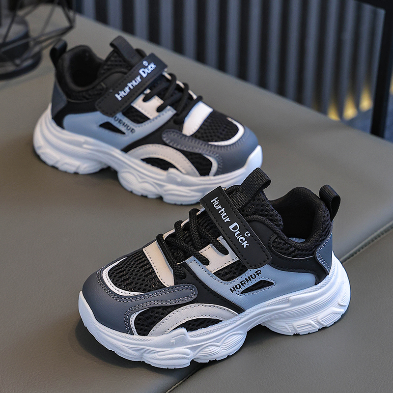 儿童鞋子2025春秋新款女童透气运动鞋学生运动鞋休闲男童老爹鞋潮