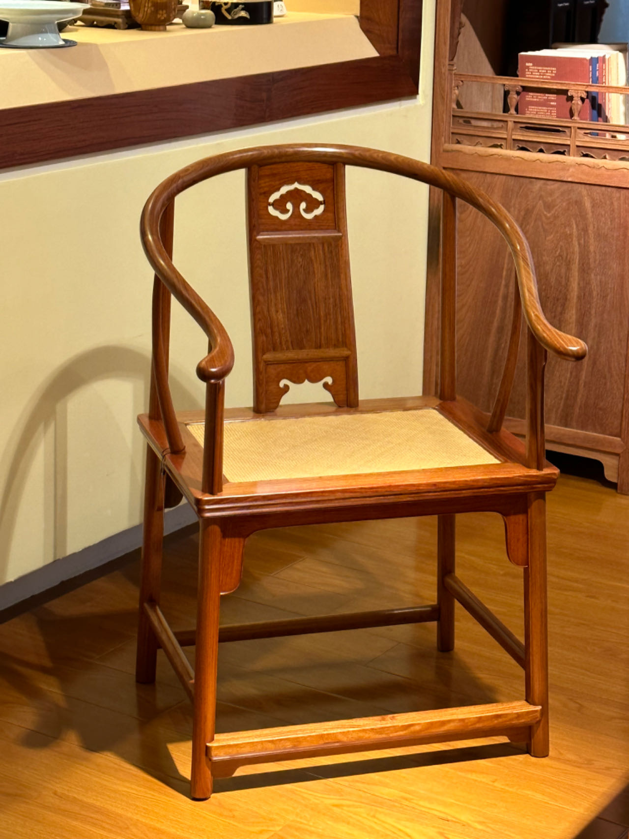 如意云头素圈椅中式简约古典家用