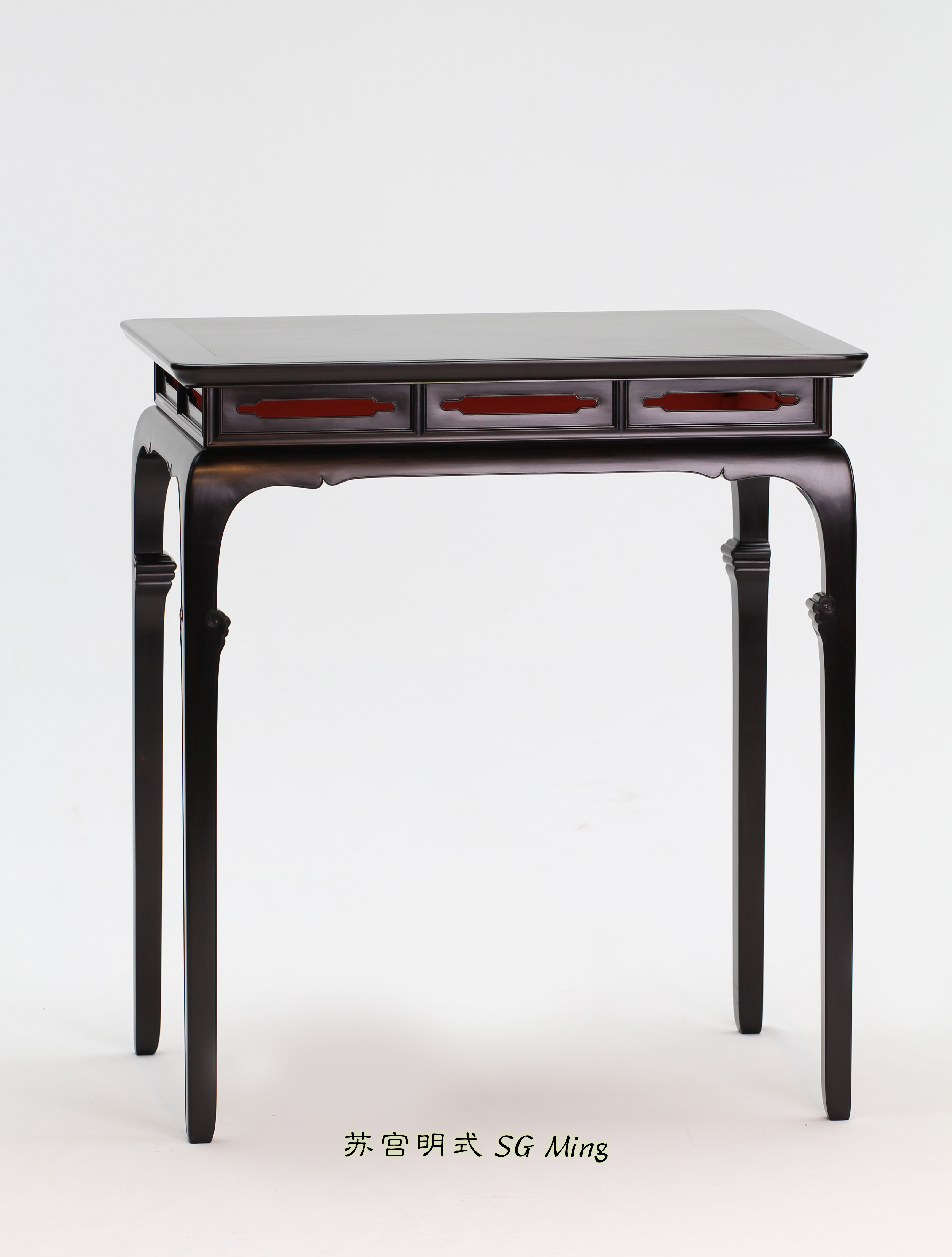 鱼门洞喷面开光边几