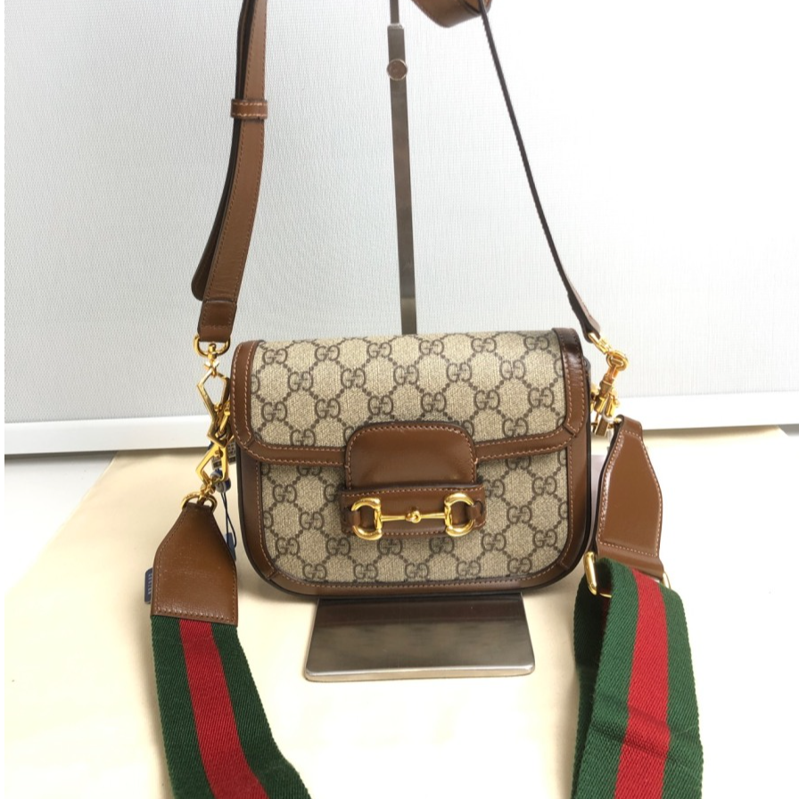99新 GUCCI/古驰 古驰1955mini马鞍单肩斜跨包拆单