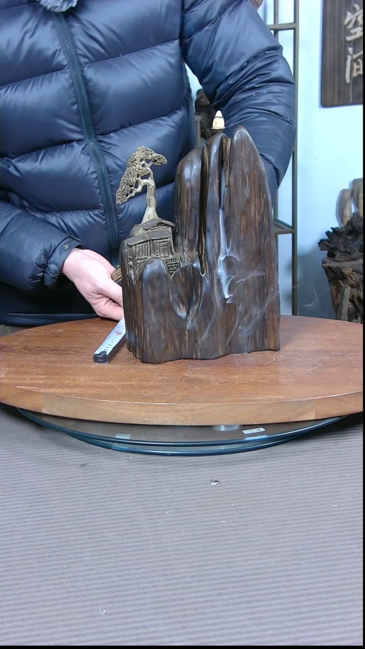【闪购商品】木制根雕倒流香木雕摆件