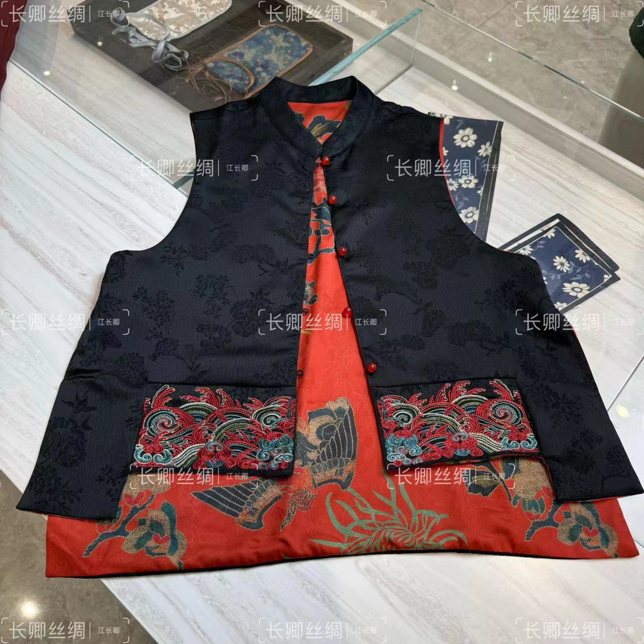 【长卿】新中式国风双面穿马甲 6012