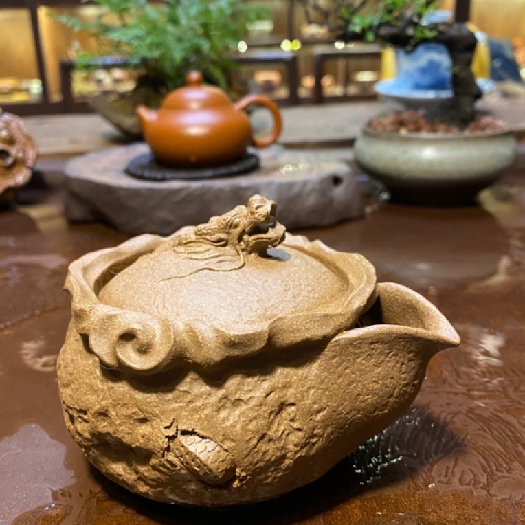 隐龙手抓壶 张月老师作品快客杯 紫砂公道杯 紫砂杯 纯手工紫砂壶