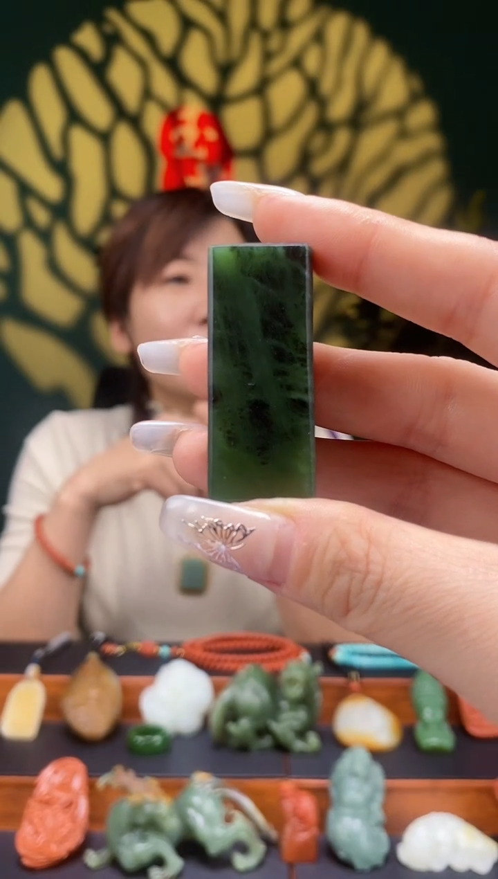 【闪购商品】和田玉-未镶嵌碧玉印章