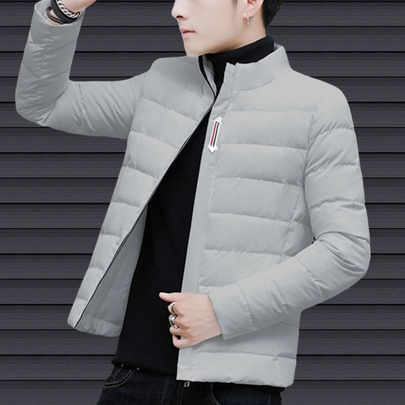 羽绒服2023新款爆款立领短款加厚修身衣男款士季外套休闲袄