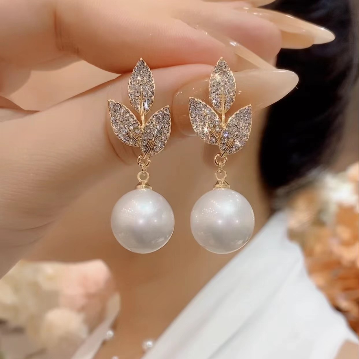 铜合金耳饰 气质轻奢时尚百搭精致优雅法式小众C20