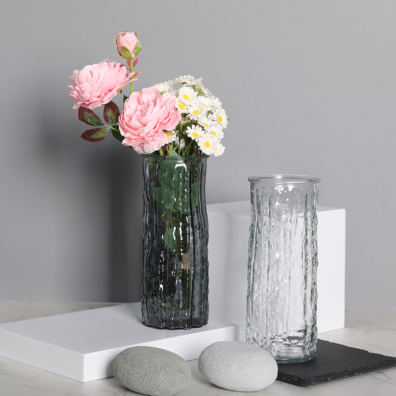 ins风高颜值玻璃花瓶透明水养植物玫瑰百合插花水培鲜花客厅装饰