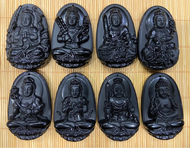 八大生屑守护神（每个属象都有自己的守护神）佛祖项链吊坠财神爷