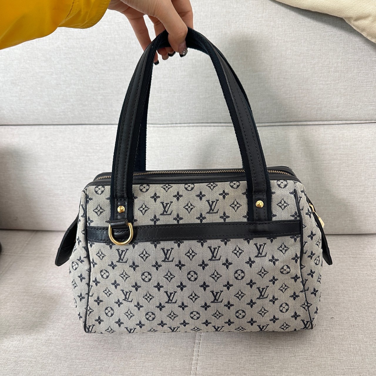 95新 LouisVuitton/路易威登 LV蓝色丹宁饭盒