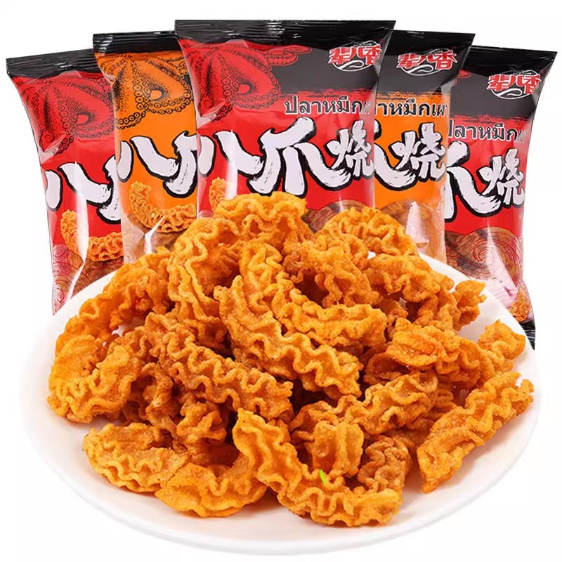 《小扬哥甄选辈儿香八爪烧网红同款爆款零食小吃锅巴宿舍追剧休闲