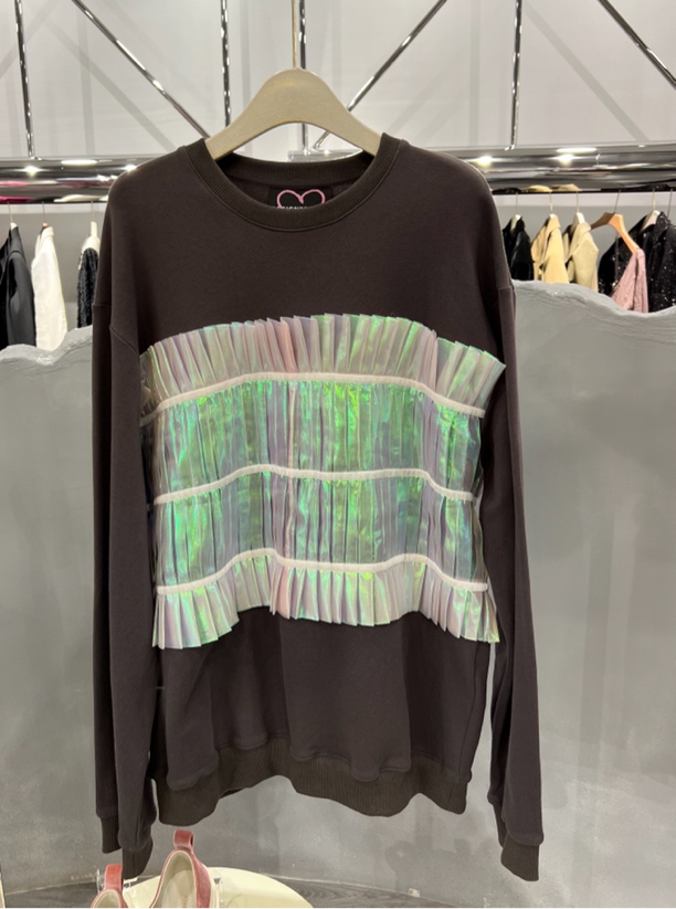 拼接时尚长袖卫衣