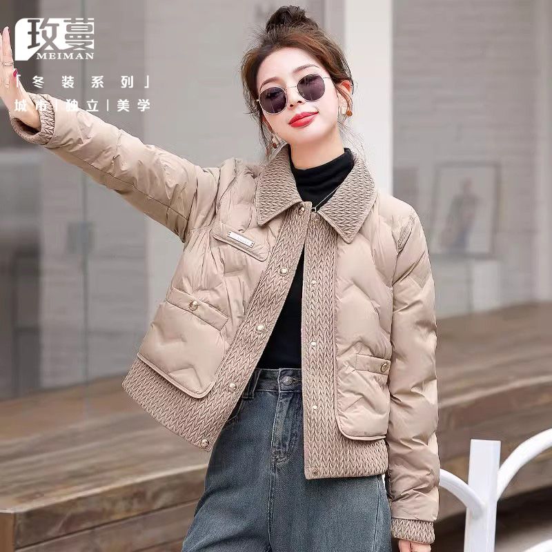 轻薄羽绒服女短款年新款小香风感欧货时尚显瘦小个子外套