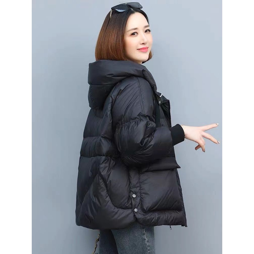 领格休闲减龄羽绒服外套冬季韩版宽松时尚短款棉衣新款棉袄女棉服
