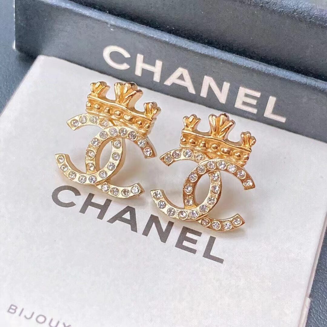  经典双c/素双c/皇冠/镶钻/轻奢/耳钉