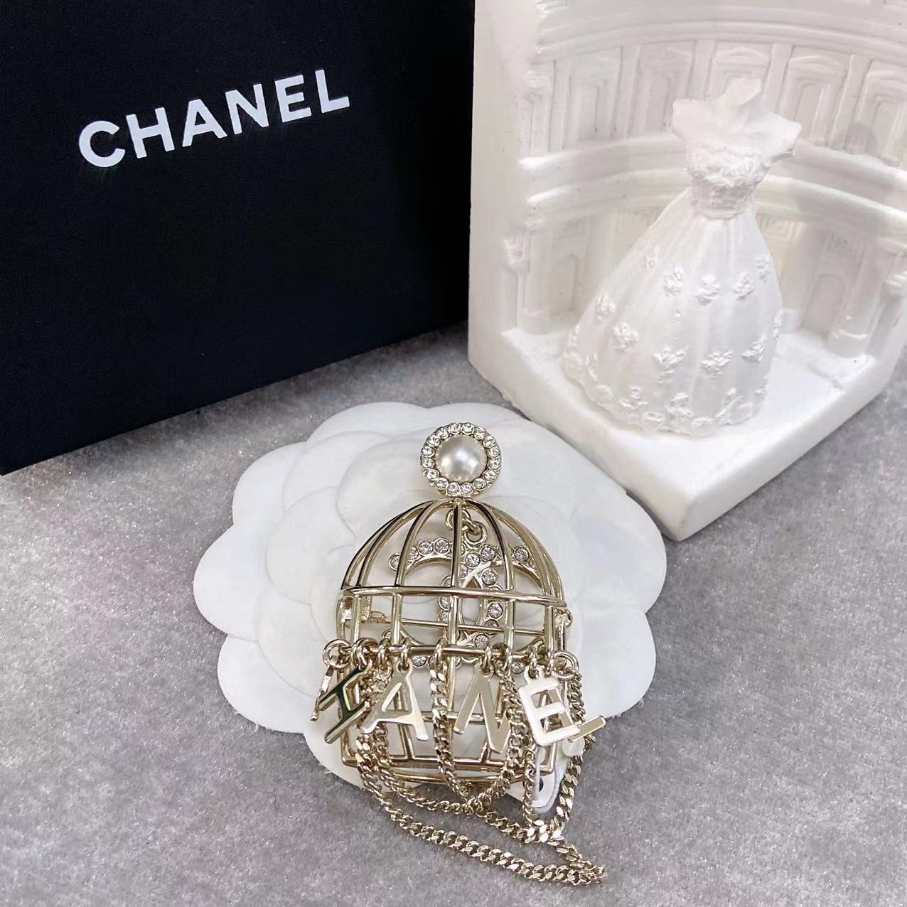 未使用 Chanel/香奈儿  经典双c/鸟笼/字母/闪钻/珍珠/耳钉