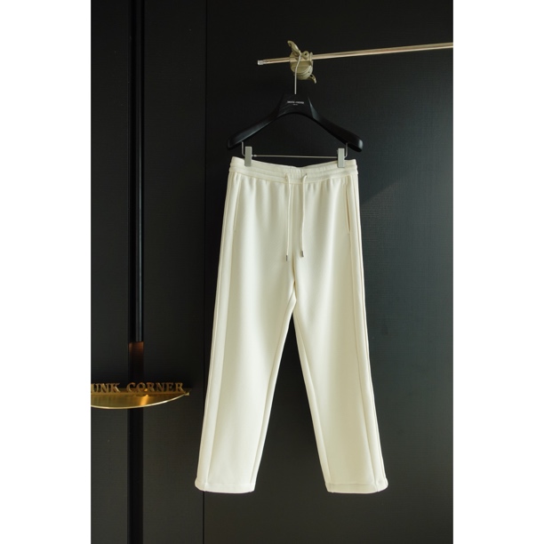 DRUNK CORNER 棉混纺抽绳加绒裤休闲裤直筒时尚